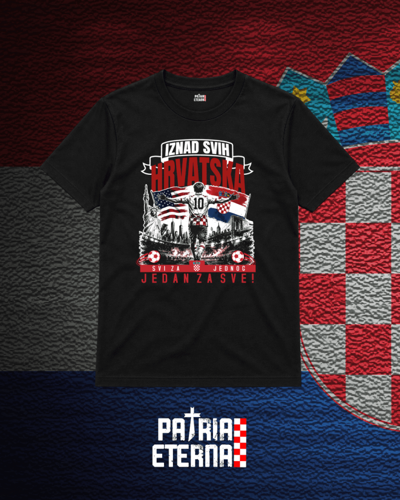 Iznad svih Hrvatska - Crna Unisex