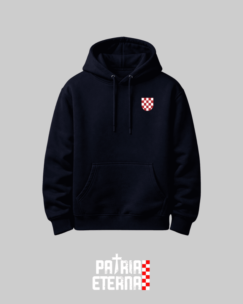 Povijesni hrvatski grb - Hoodie (Navy)